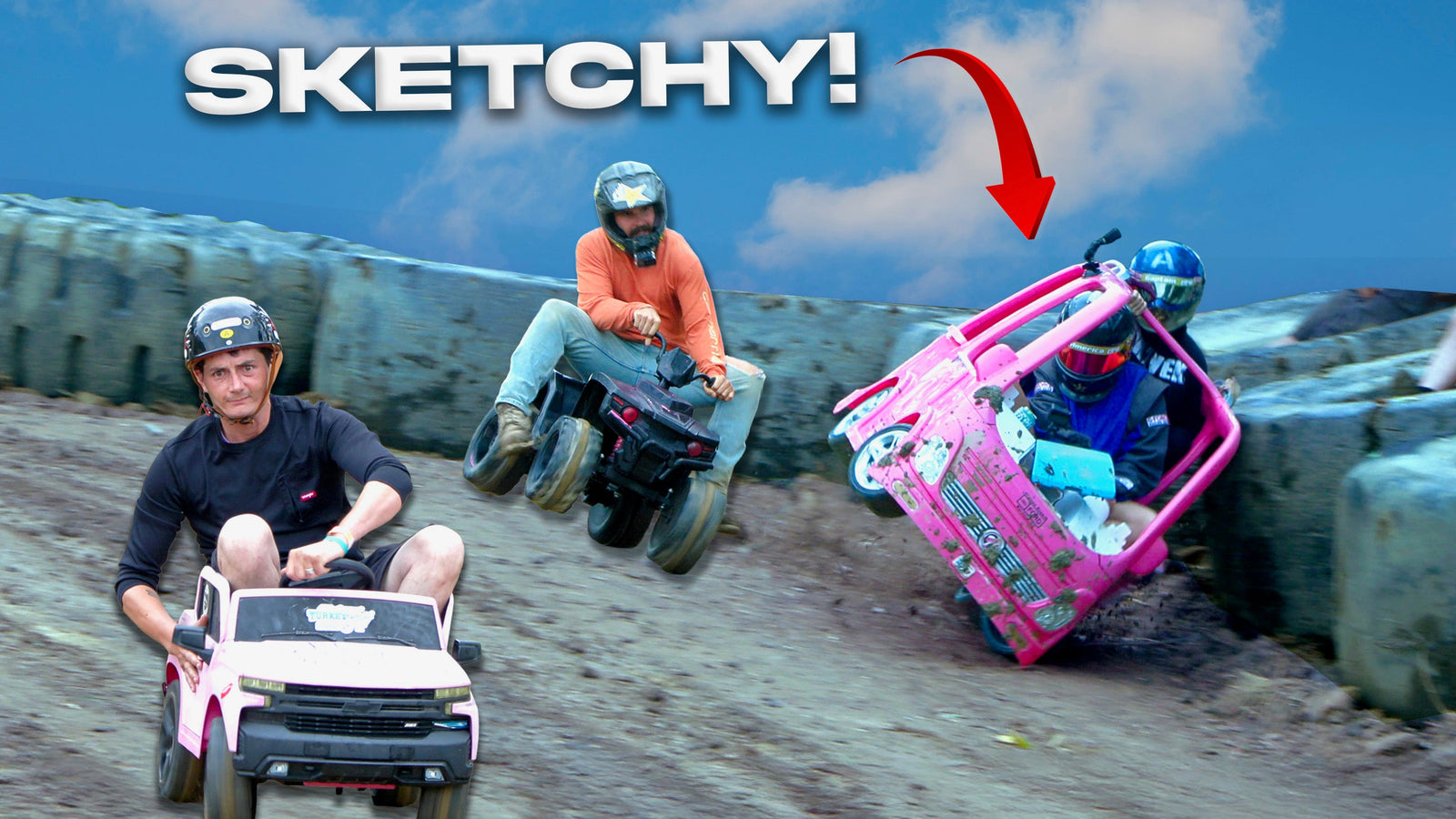 Downhill POWER WHEELS Racing… it was EPIC! (KD Dragway)