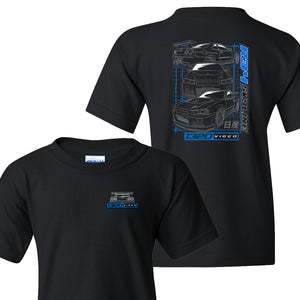 1320Video Kid's R34 Blueprint T-Shirt