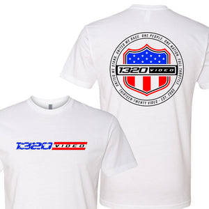 1320Video American Shield White T-Shirt