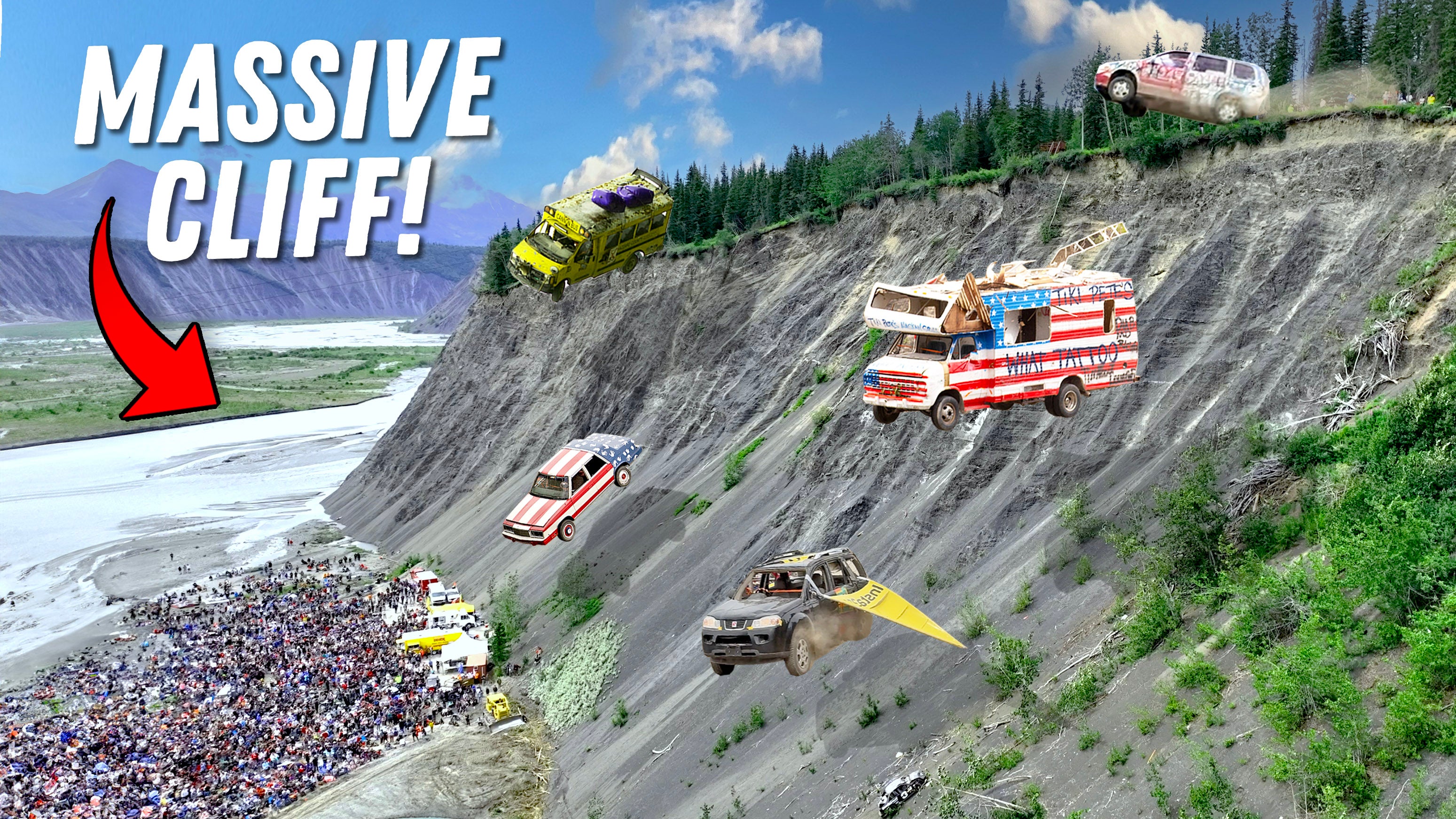 4th Of July 300ft Car Launch So Much Destruction 2024 1320video