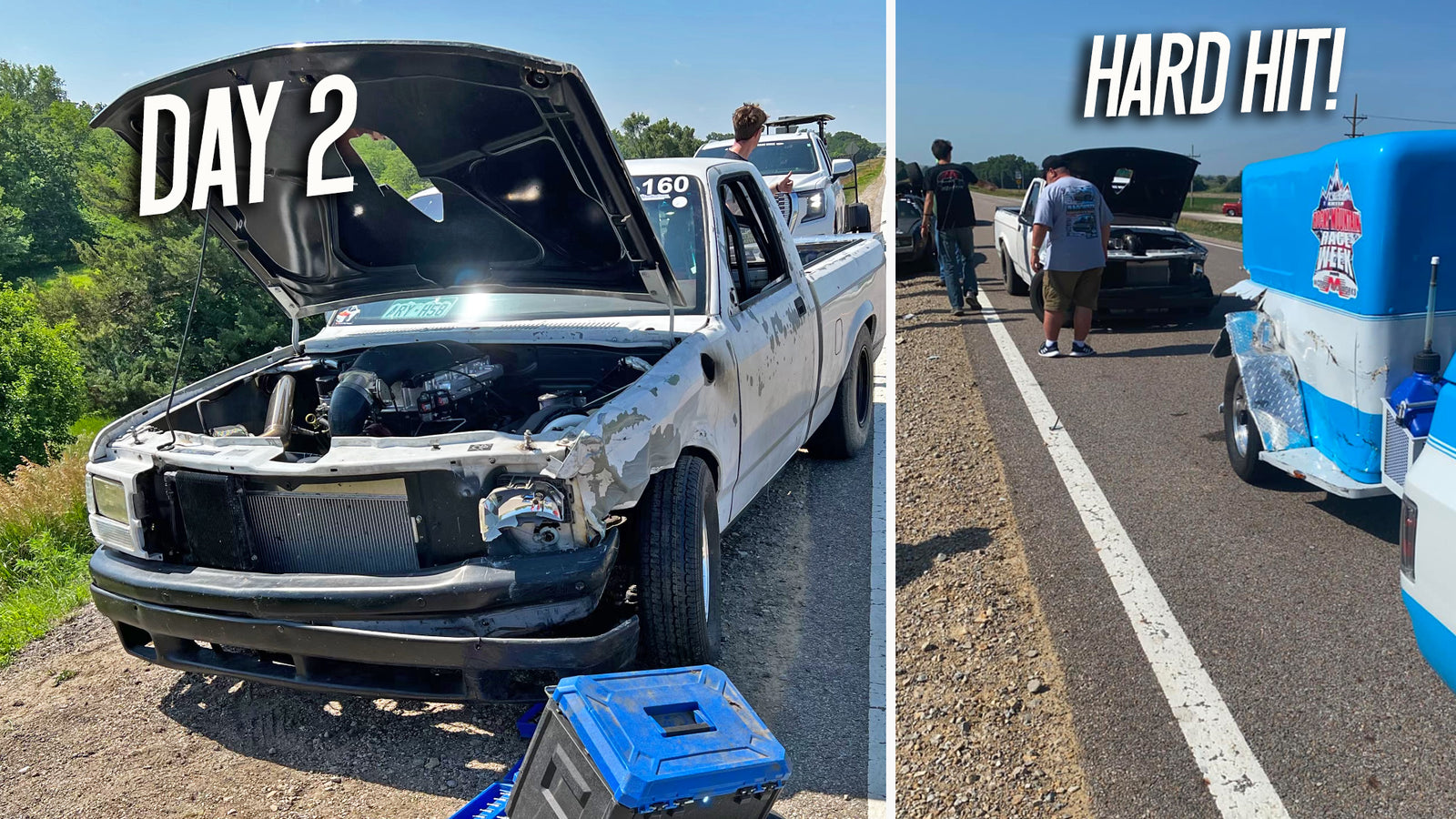 Racers COLLIDE to avoid hitting TRACTOR! (RaceWeek 1.0 Day 2)