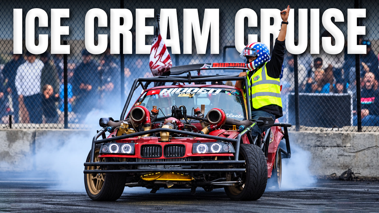 2 MILES of Cars, Drag Racing, Burnouts, & More! (Ice Cream Cruise 2026)