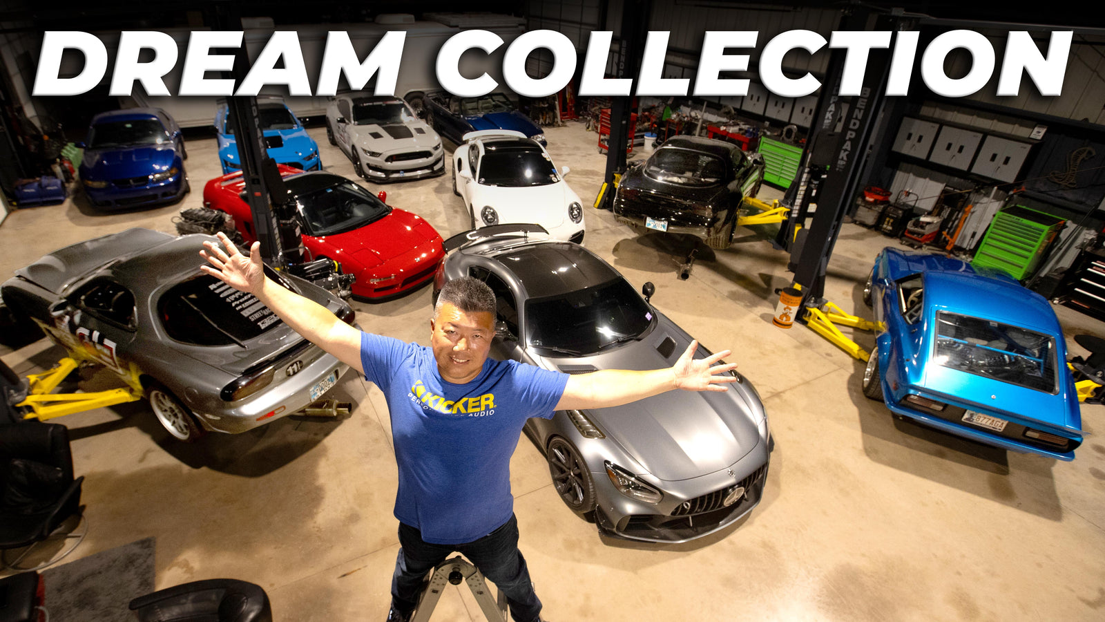 8,000sft Home Garage BIGGER than his house! (Packed with Sports Cars!)