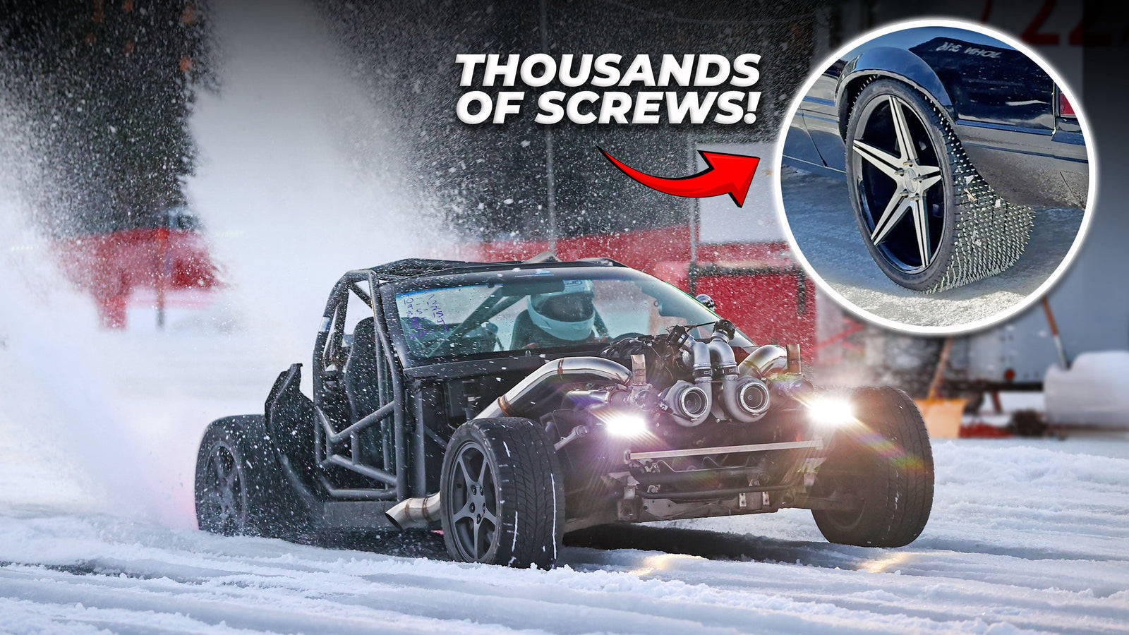 This Shouldn't Be Possible.. 1000HP Cars Drag Race on ICE (Snow Prep)