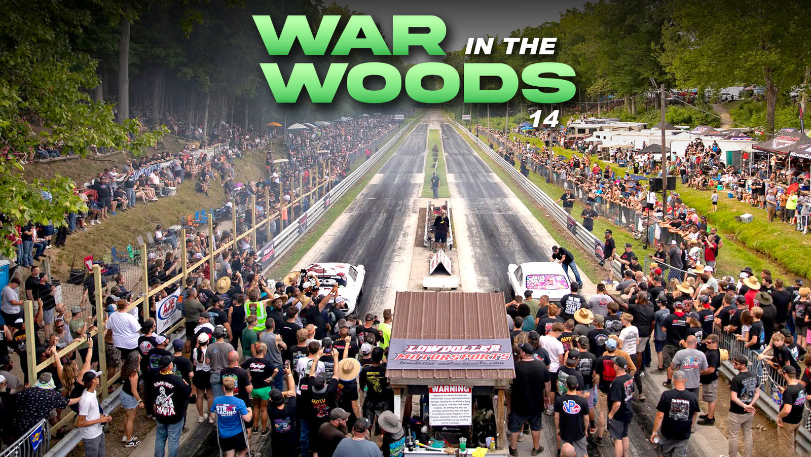 The Fastest Cars vs. The SKETCHIEST Drag Strip.. (War in the Woods 14)