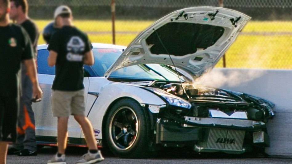 High speed WRECK destroys GTR! - 1320Video