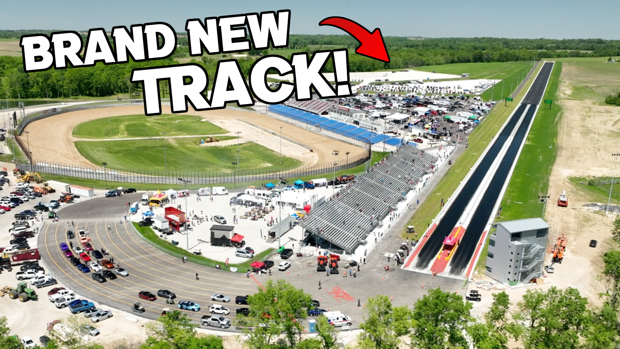 KC's BRAND NEW TRACK is Born!  ( Flying H Drag Strip )