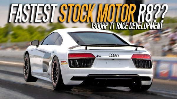1300hp STOCK MOTOR R8 goes LOW 8’s!! - 1320Video