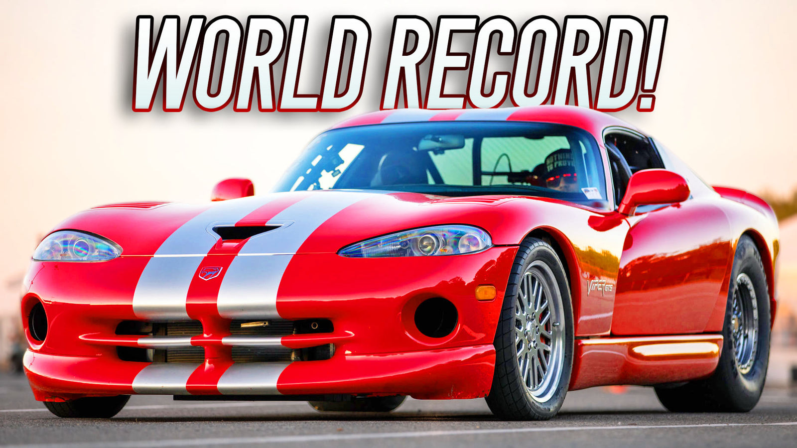 WORLD RECORD & HUGE WHEELIE for this Twin Turbo V10 Viper