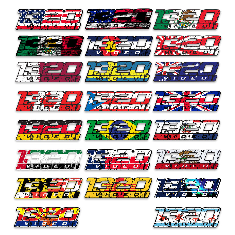 1320Video Flag Sticker