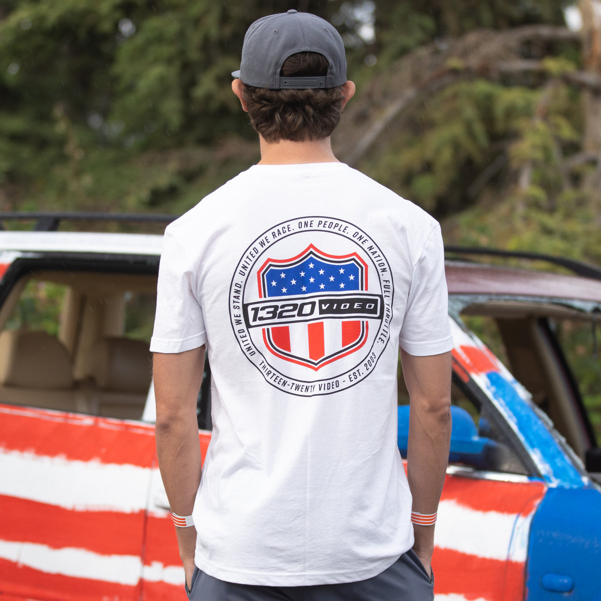 1320Video American Shield White T-Shirt