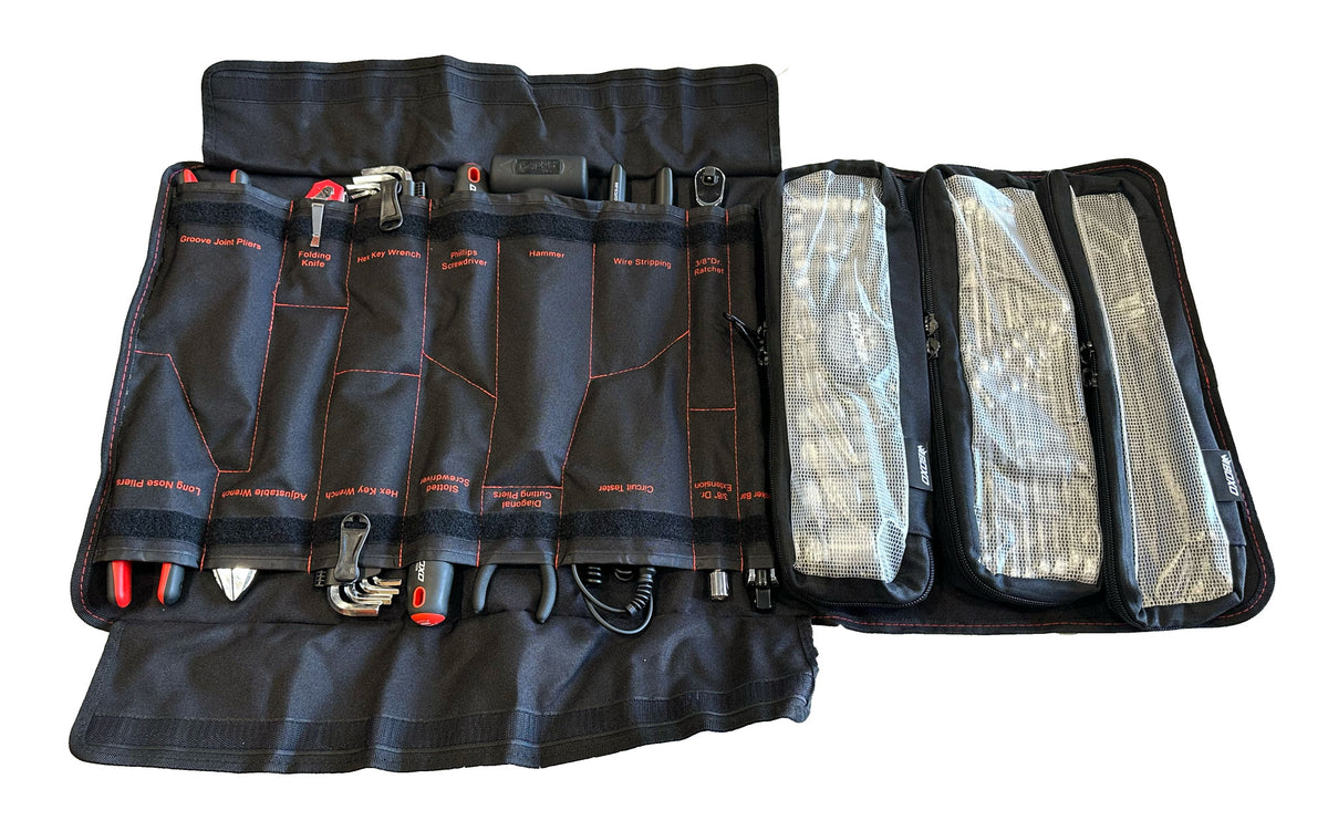 1320Video x BoxoUSA Combo Tool Roll | 82-Piece Metric and SAE Tool Roll and Dry Bag