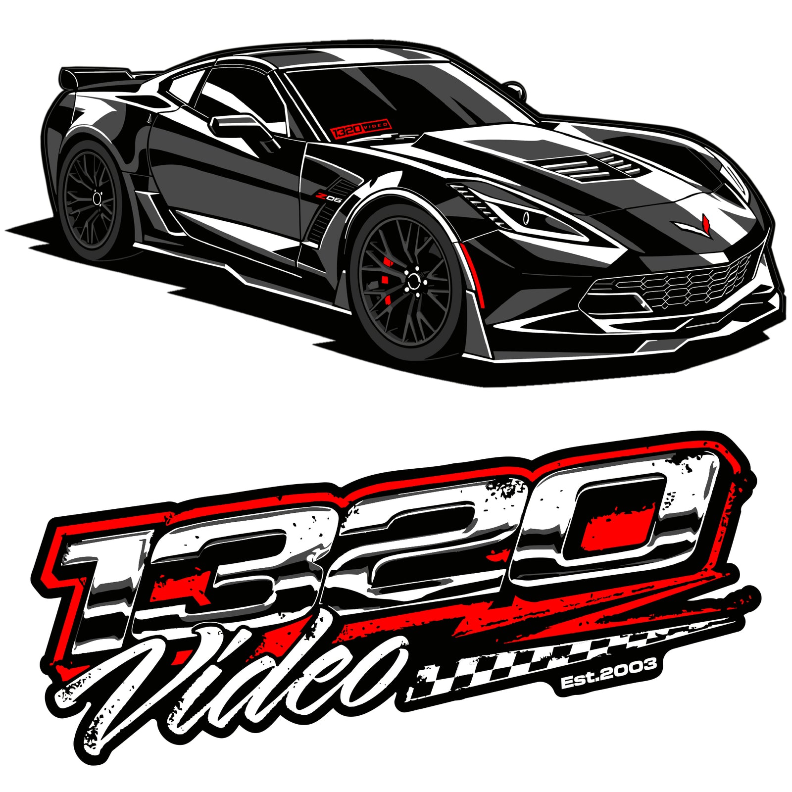 1320Video C7 Z06 Stickers