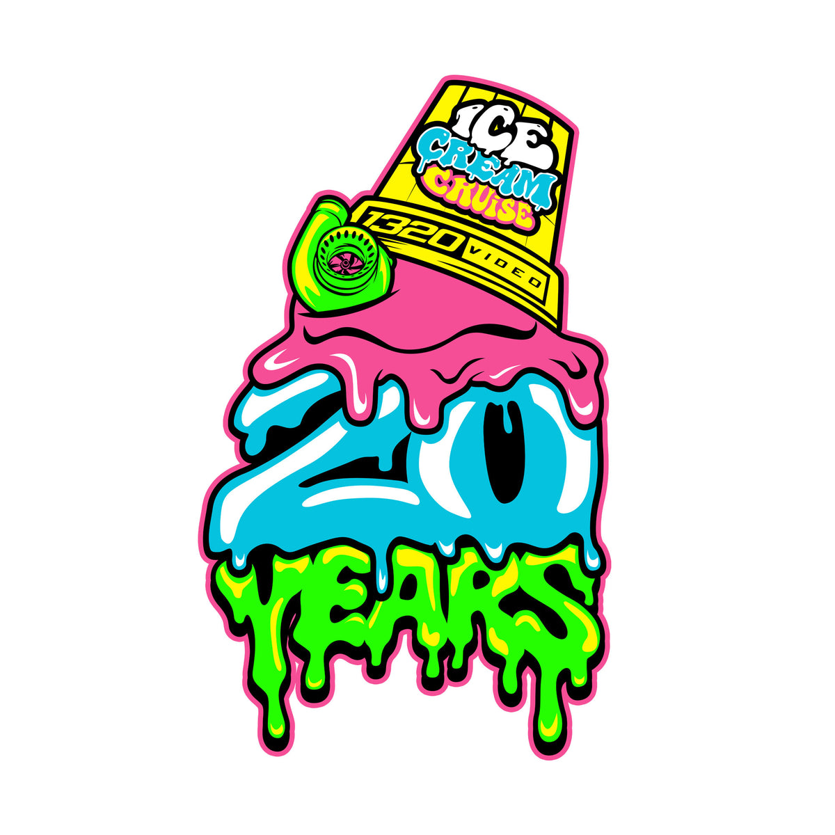 Ice Cream Cruise 2025 Stickers