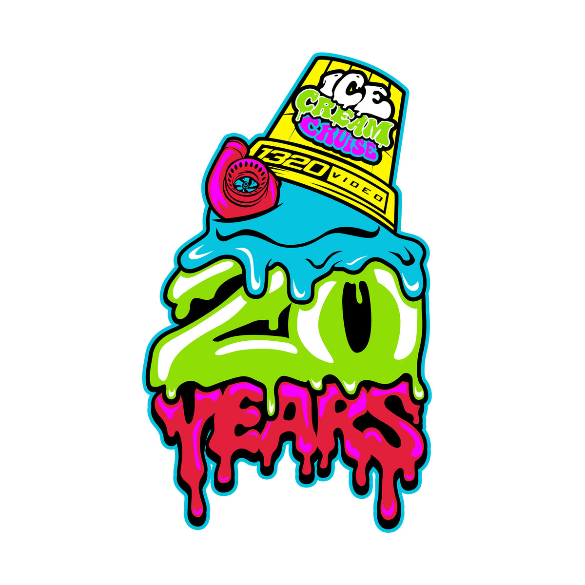 Ice Cream Cruise 2025 Stickers