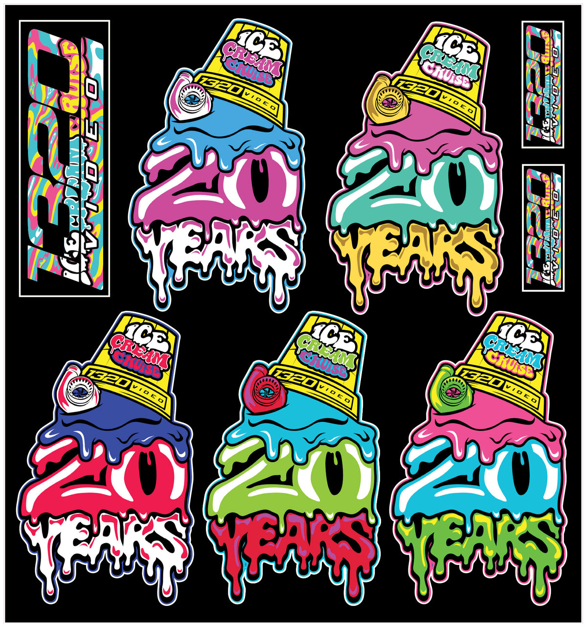 Ice Cream Cruise 2025 Stickers