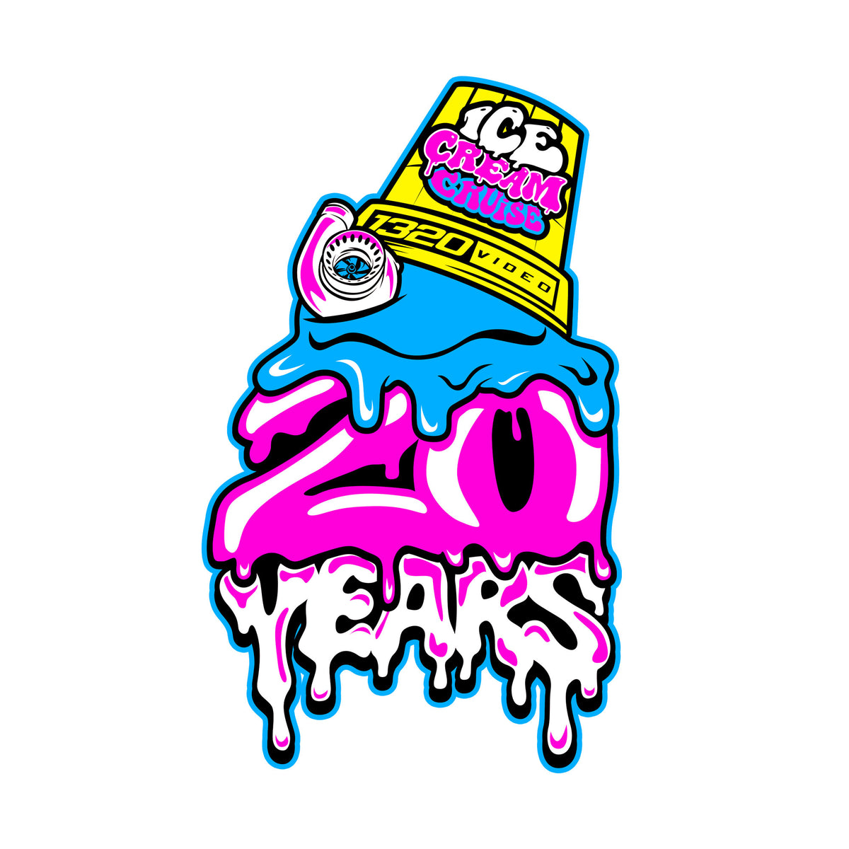 Ice Cream Cruise 2025 Stickers