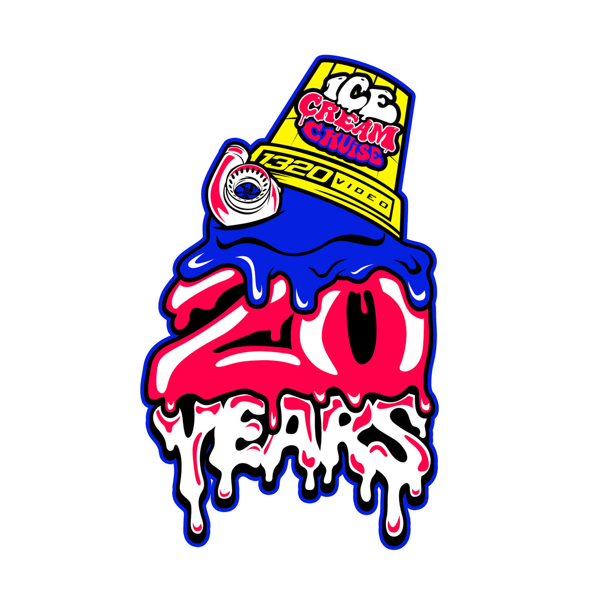 Ice Cream Cruise 2025 Stickers