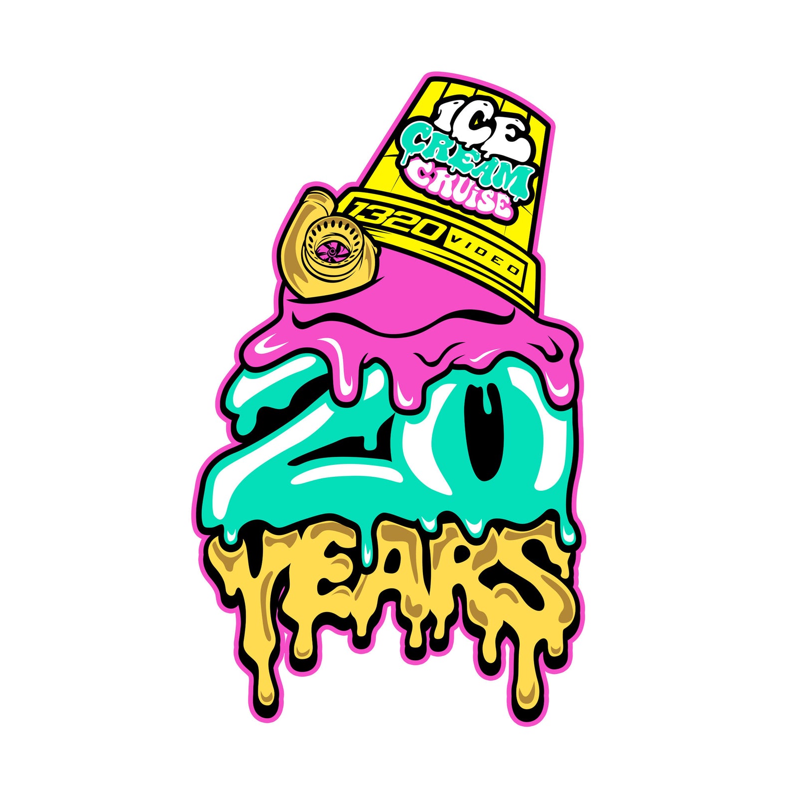 Ice Cream Cruise 2025 Stickers