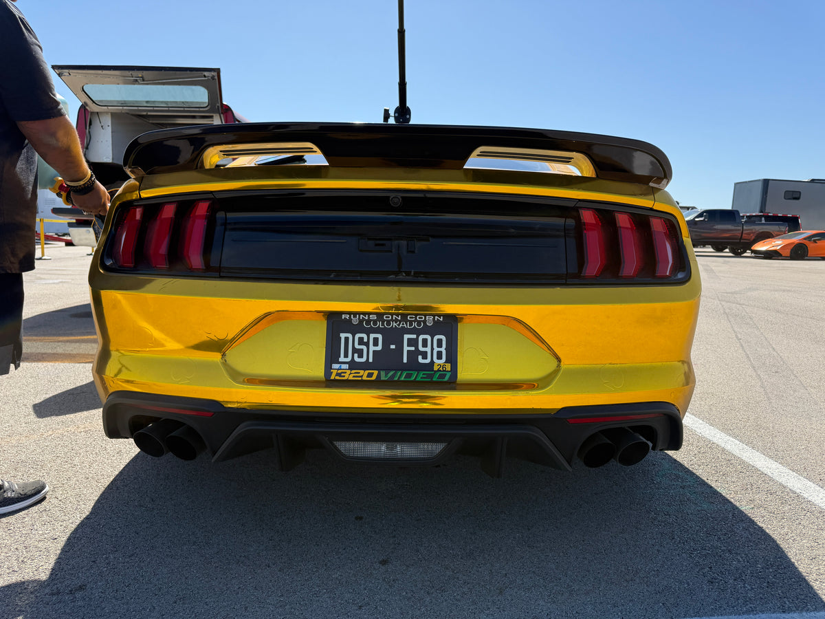 1320Video Runs On Corn License Plate Frame