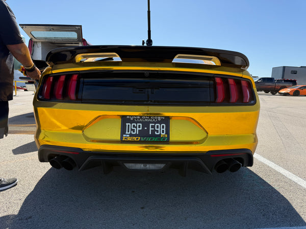 1320Video Runs On Corn License Plate Frame