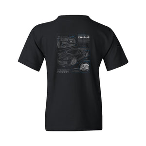 1320Video Kid's Z06 Blueprint T-Shirt