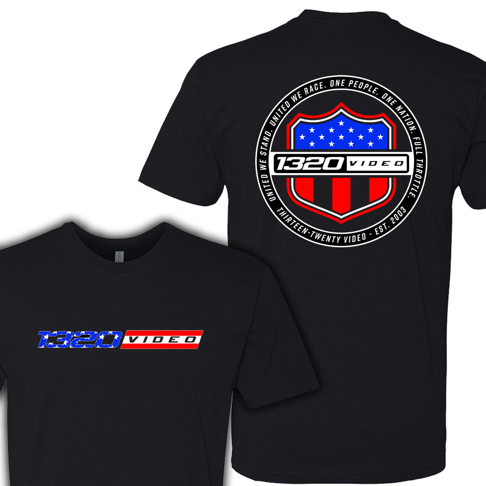 1320Video American Shield Black T-Shirt