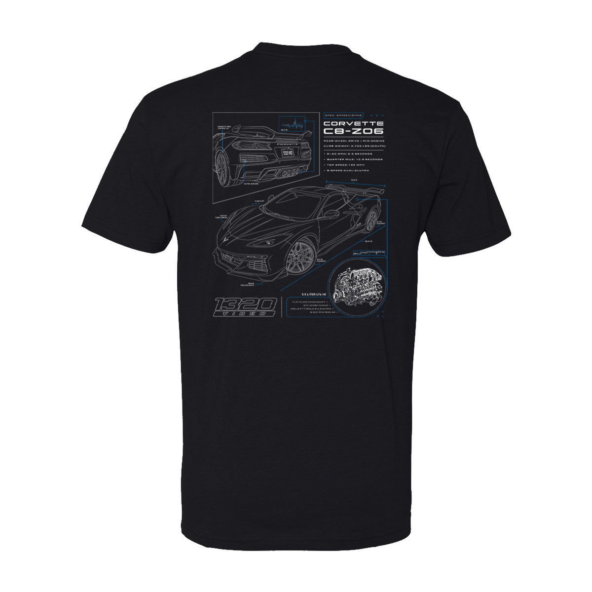 1320Video Z06 Blueprint T-Shirt