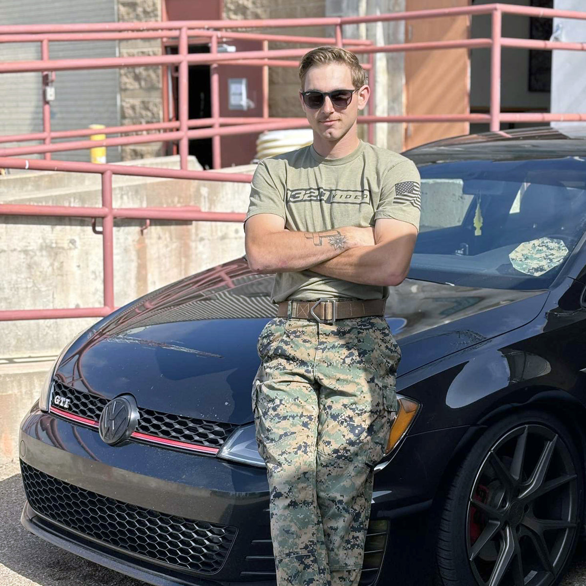 1320Video Military Green T-Shirt