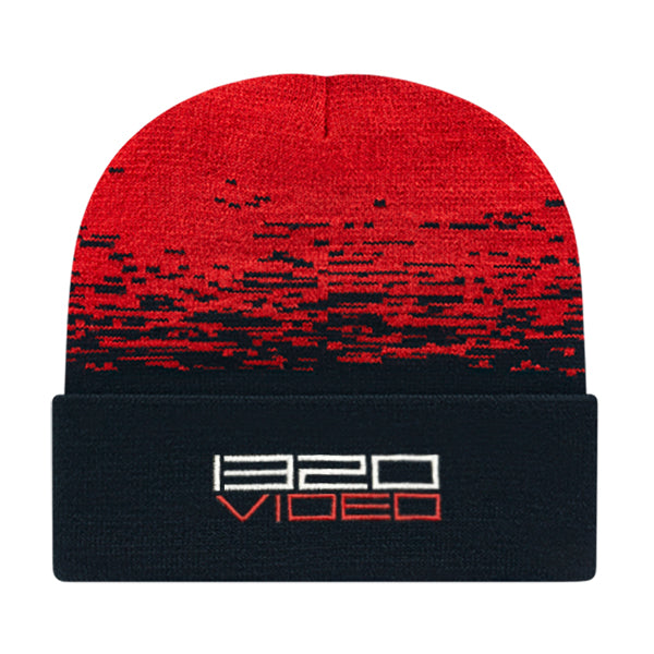 1320Video Red Static Beanie