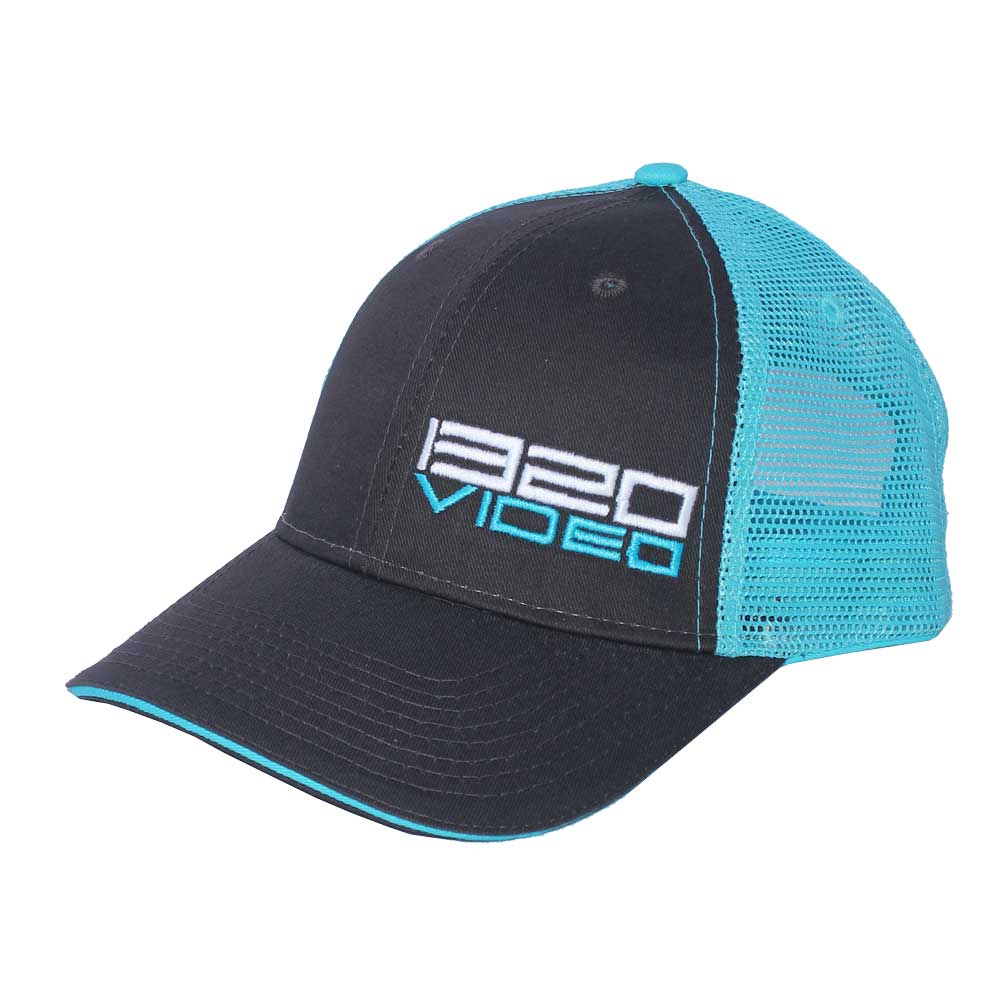 1320Video Gray and Blue Mesh Hat