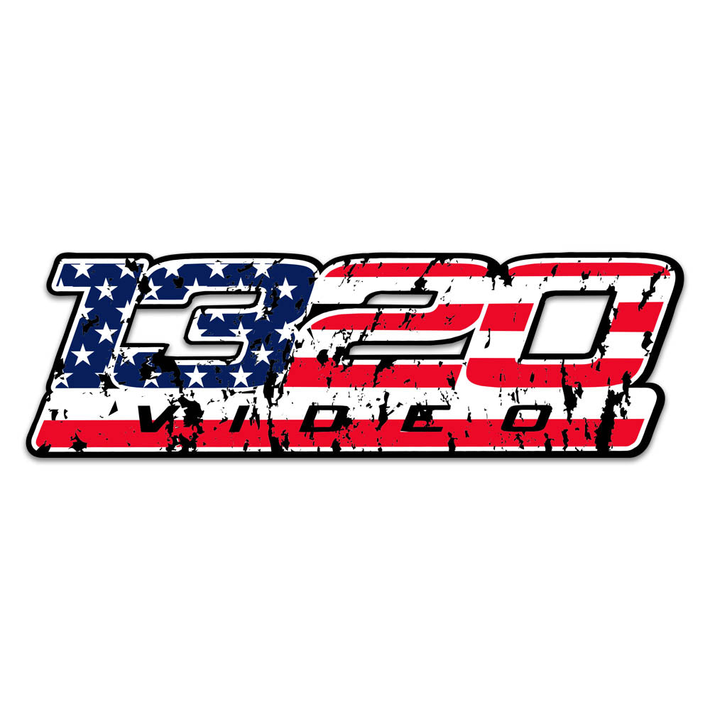 1320Video Flag Sticker