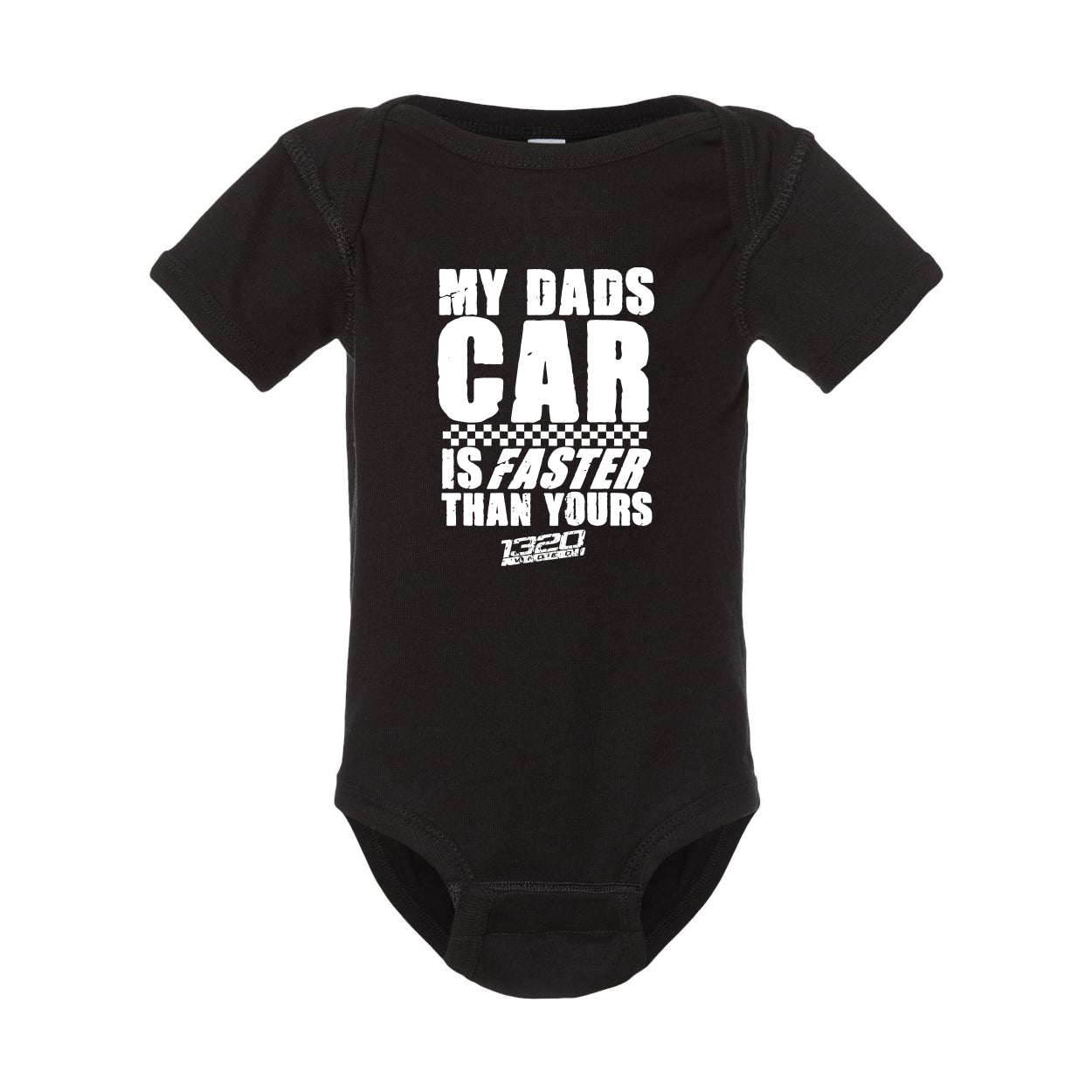1320Video My Dad's Car is Faster Than Yours Short Sleeve Bodysuit
