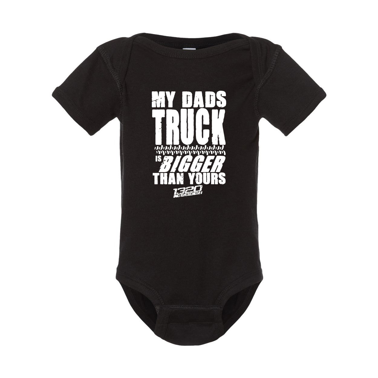 1320Video My Dad's Truck is Bigger Than Yours Short Sleeve Bodysuit